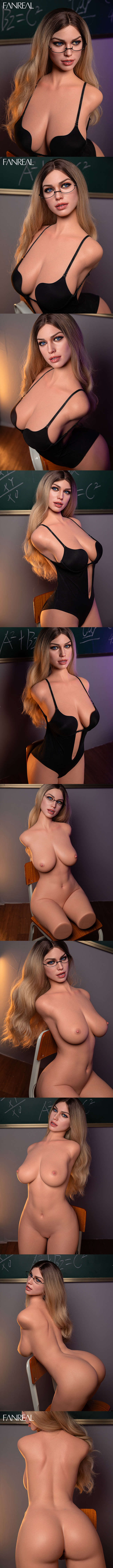 FANREAL T111cm皮紋半身 F胸 Della 深膚 擬真矽膠娃娃 凡瑞 silicone sex doll torso