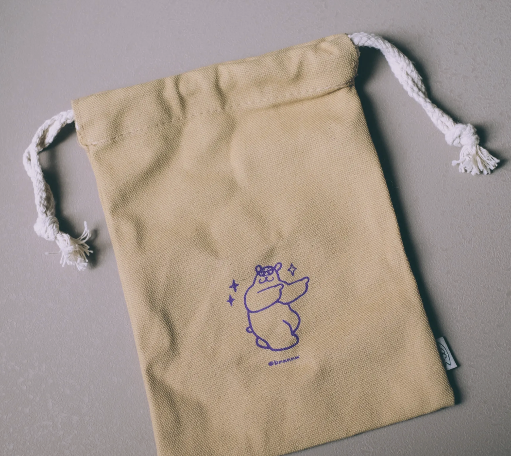 黑白小姐｜頂級可愛收納束口袋