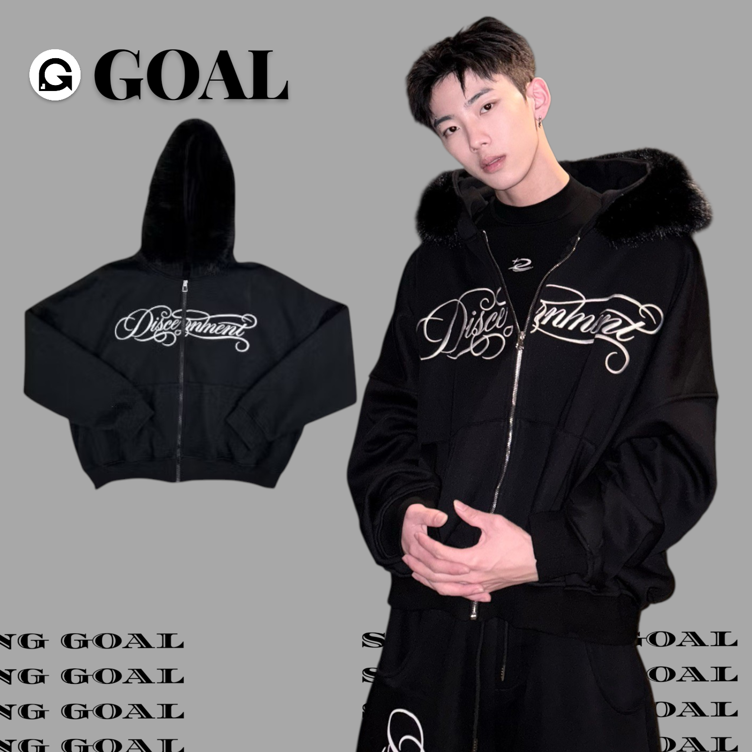 (GOAL) DCM BOXY 座山雕 連帽外套