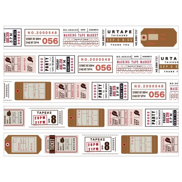 Wendy Craft Paper Tape－Ticket | **1 Cycle**