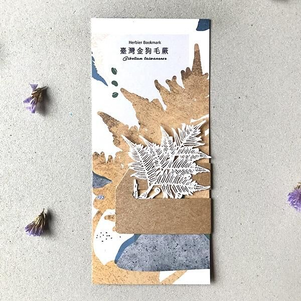 蕨類標本紙雕 臺灣金狗毛蕨 紙雕書籤｜只有蕨Fern Only 臺灣