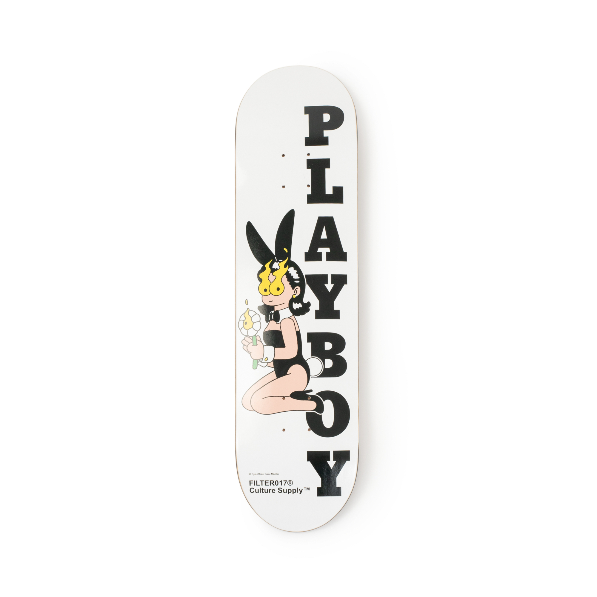 【現貨】 PLAYBOY X FILTER017® feat. Baku Maeda 8.0"Skateboard Deck / 8吋楓木滑板