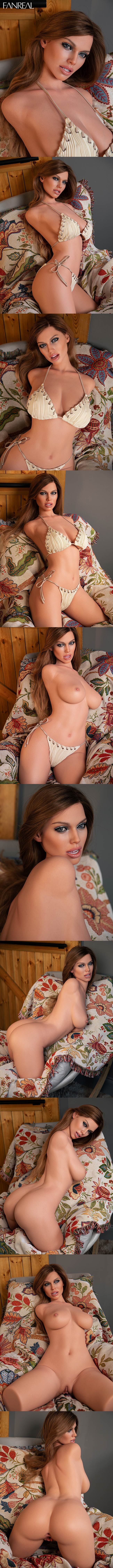 FANREAL T111cm皮紋半身 F胸 Kelly 深膚 擬真矽膠娃娃 凡瑞 silicone sex doll torso