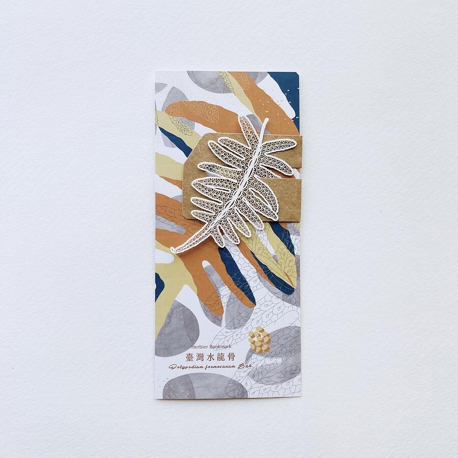 蕨類標本紙雕 臺灣水龍骨 紙雕書籤｜只有蕨Fern Only 臺灣