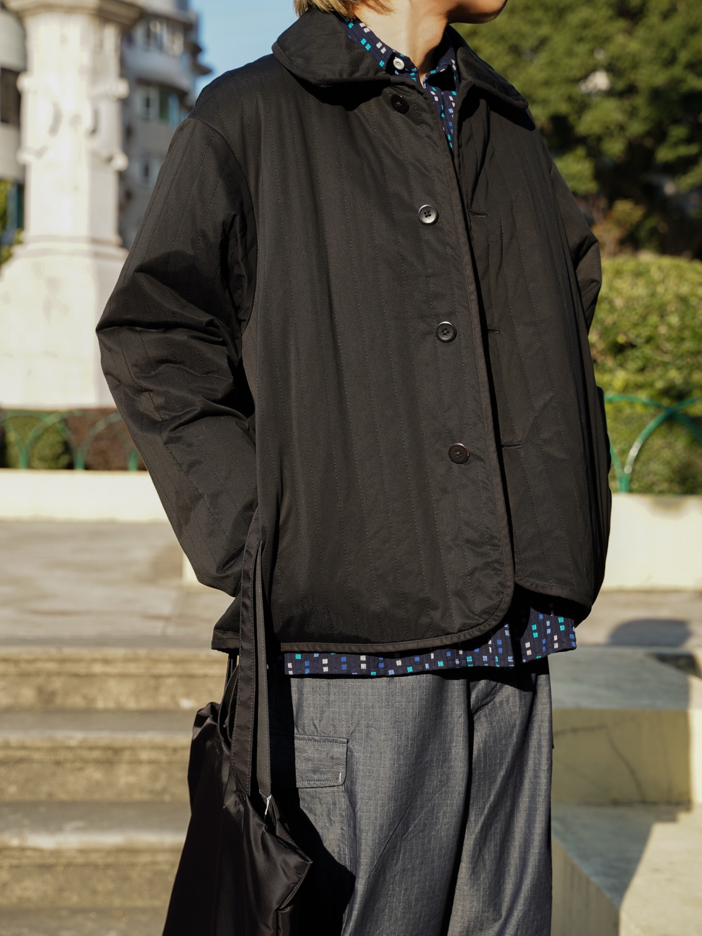 KANEMASA PHIL.｜46G Quilted Stripe Blouson