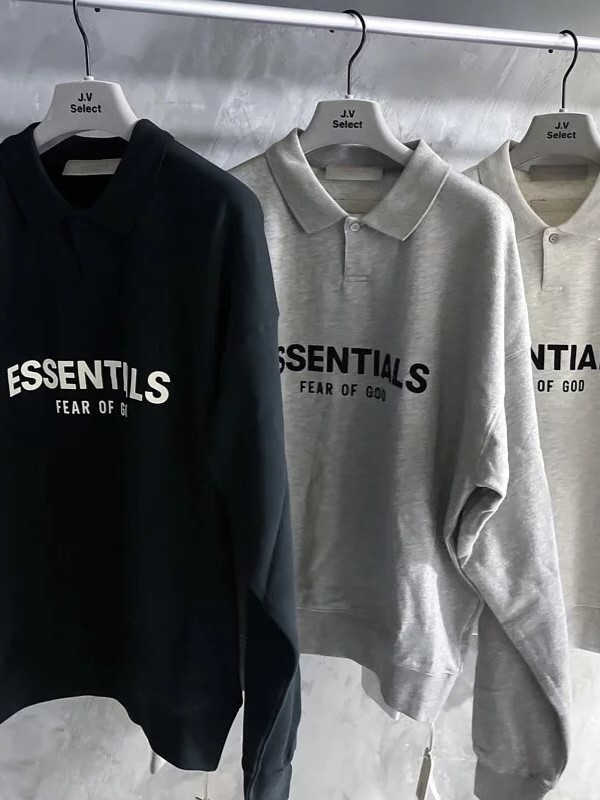FOG Essentials 童款 正面 植絨字體Logo Polo 長袖