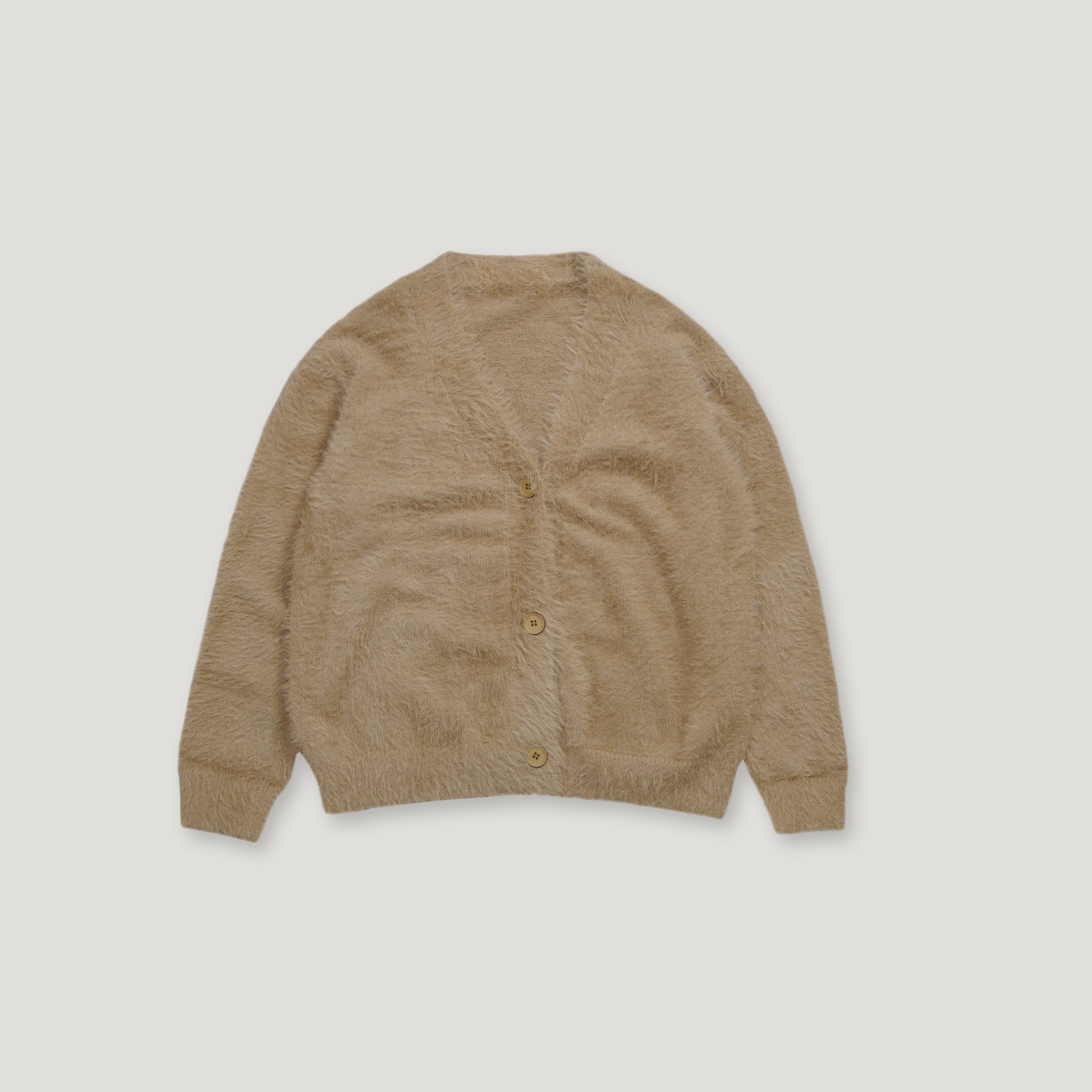 J.P.L. V領馬海毛開襟外套 ╭ 2色 ╮