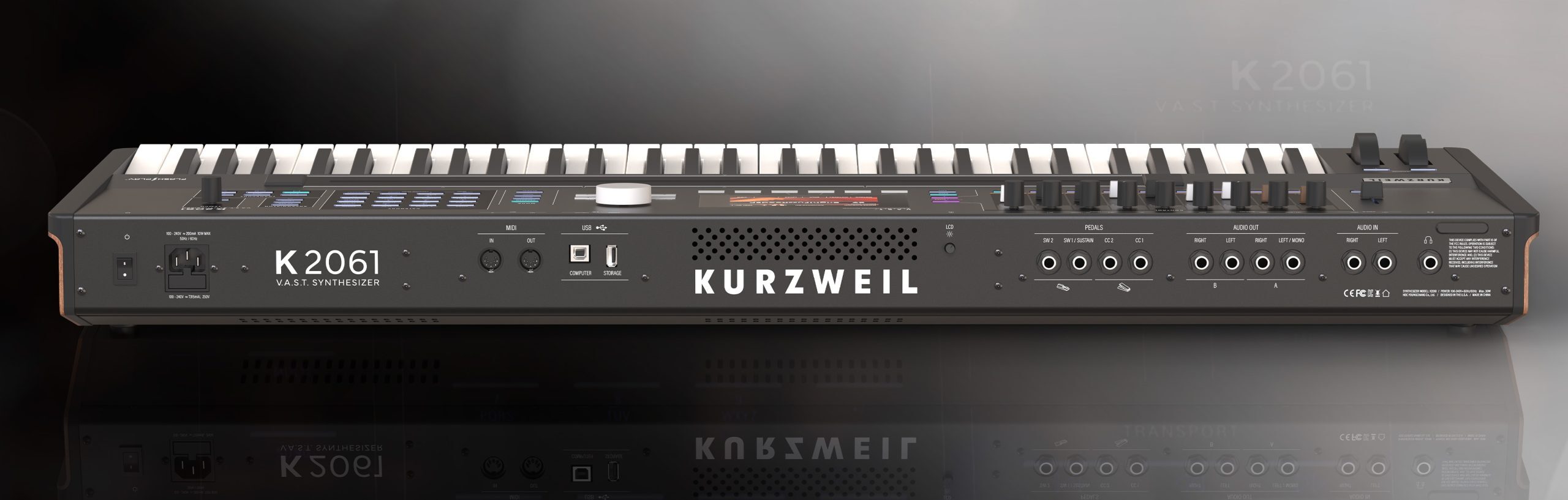 K☆Y Kurzweil K2061 V.A.S.T. synthesizer
