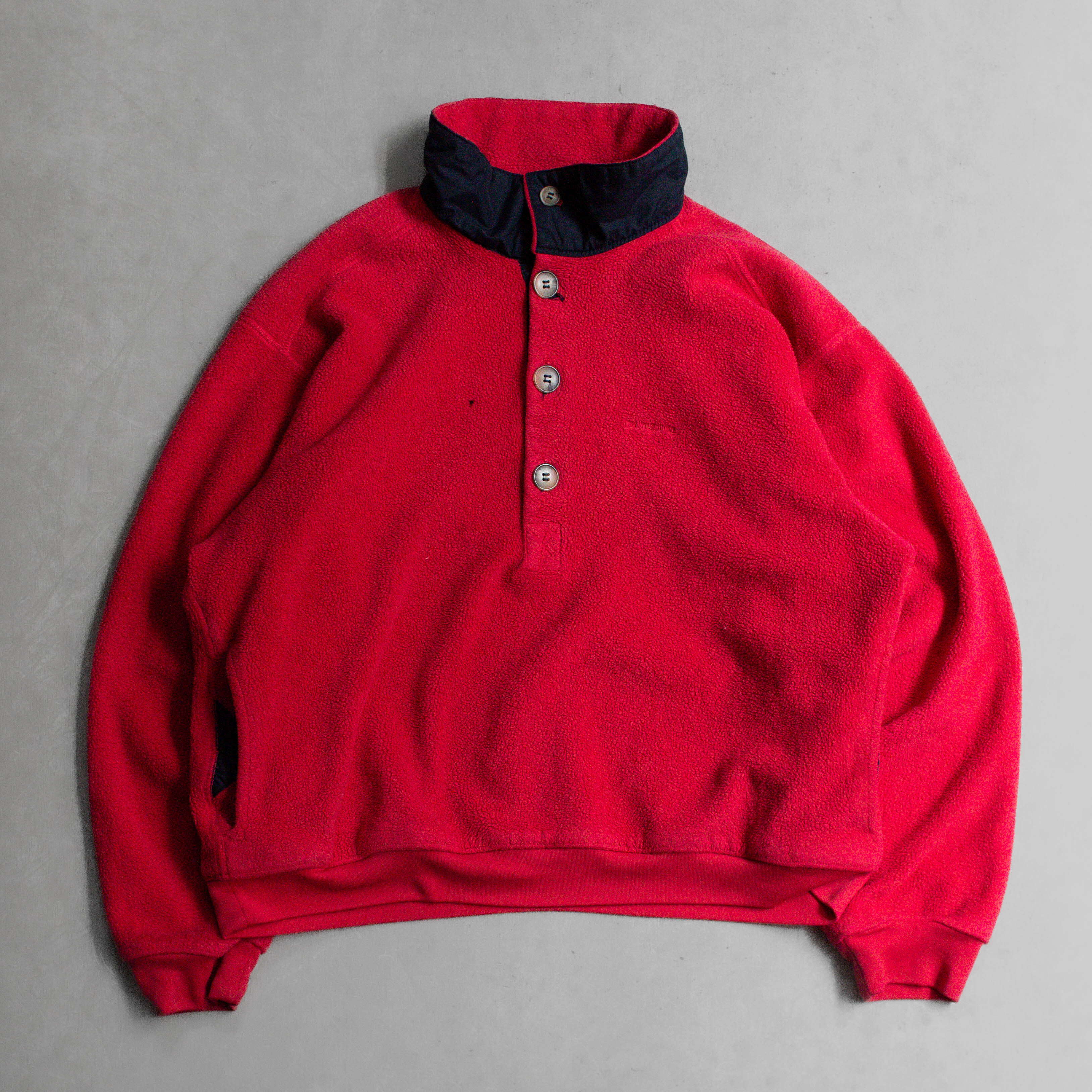 PATAGONIA FLEECE PULLOVER 美國製 紅色 刷毛 高領 套頭 上衣