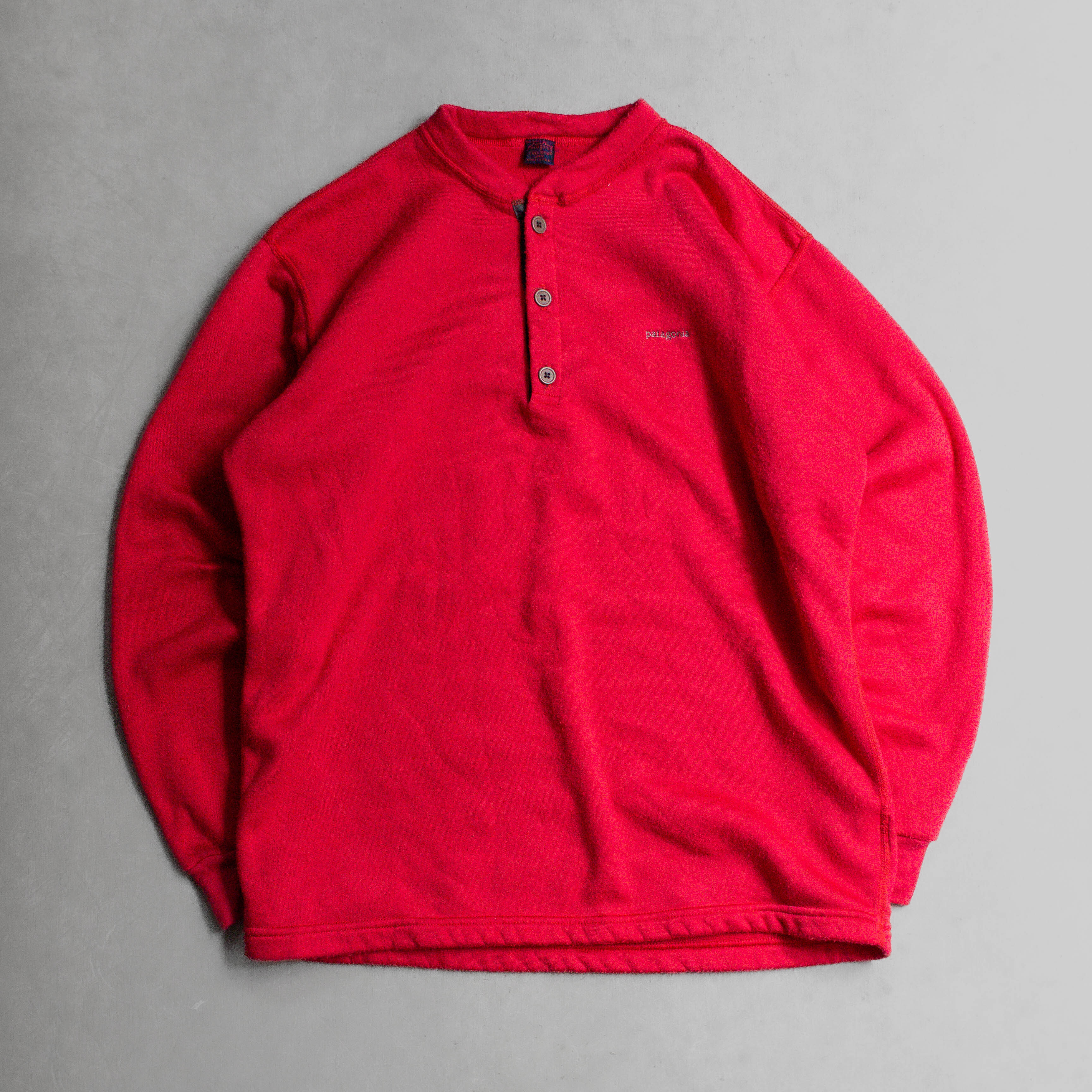 PATAGONIA CAPILENE HENLEY 美國製 桃紅 刷毛 亨利領 長袖 上衣