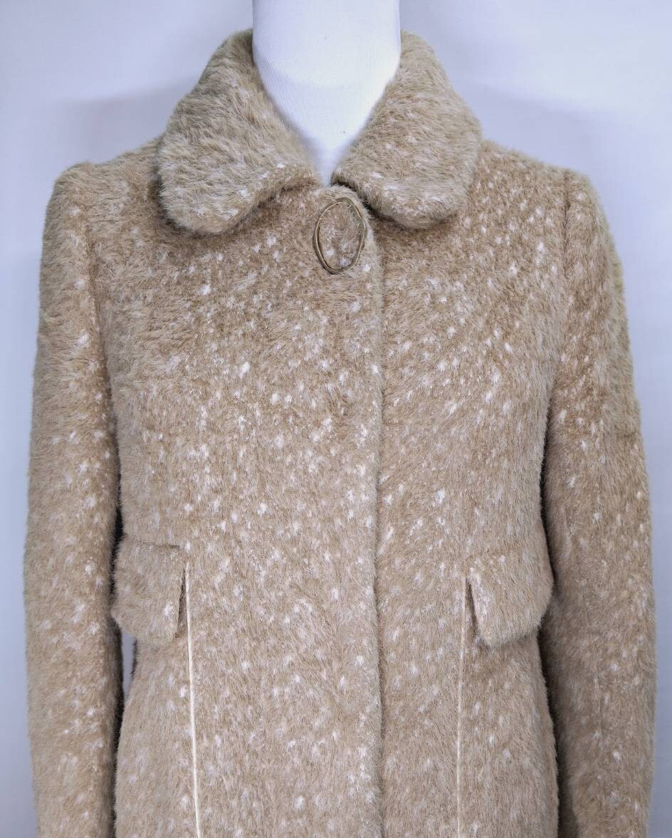 法式紋理仿長版大衣 C350