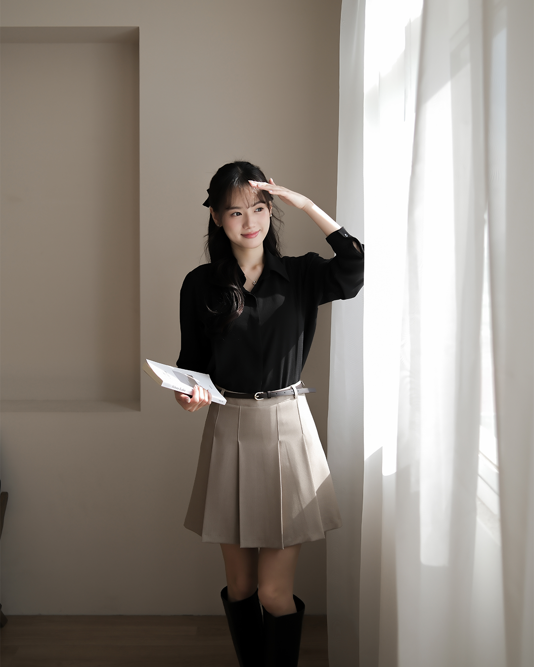 🚀當日出貨 【🌸早春新品 】Mood made │高質感絲質壓線襯衫 ( 2 colors)