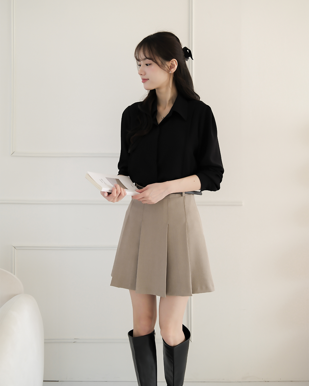 🚀當日出貨 【🌸早春新品 】Mood made │高質感絲質壓線襯衫 ( 2 colors)