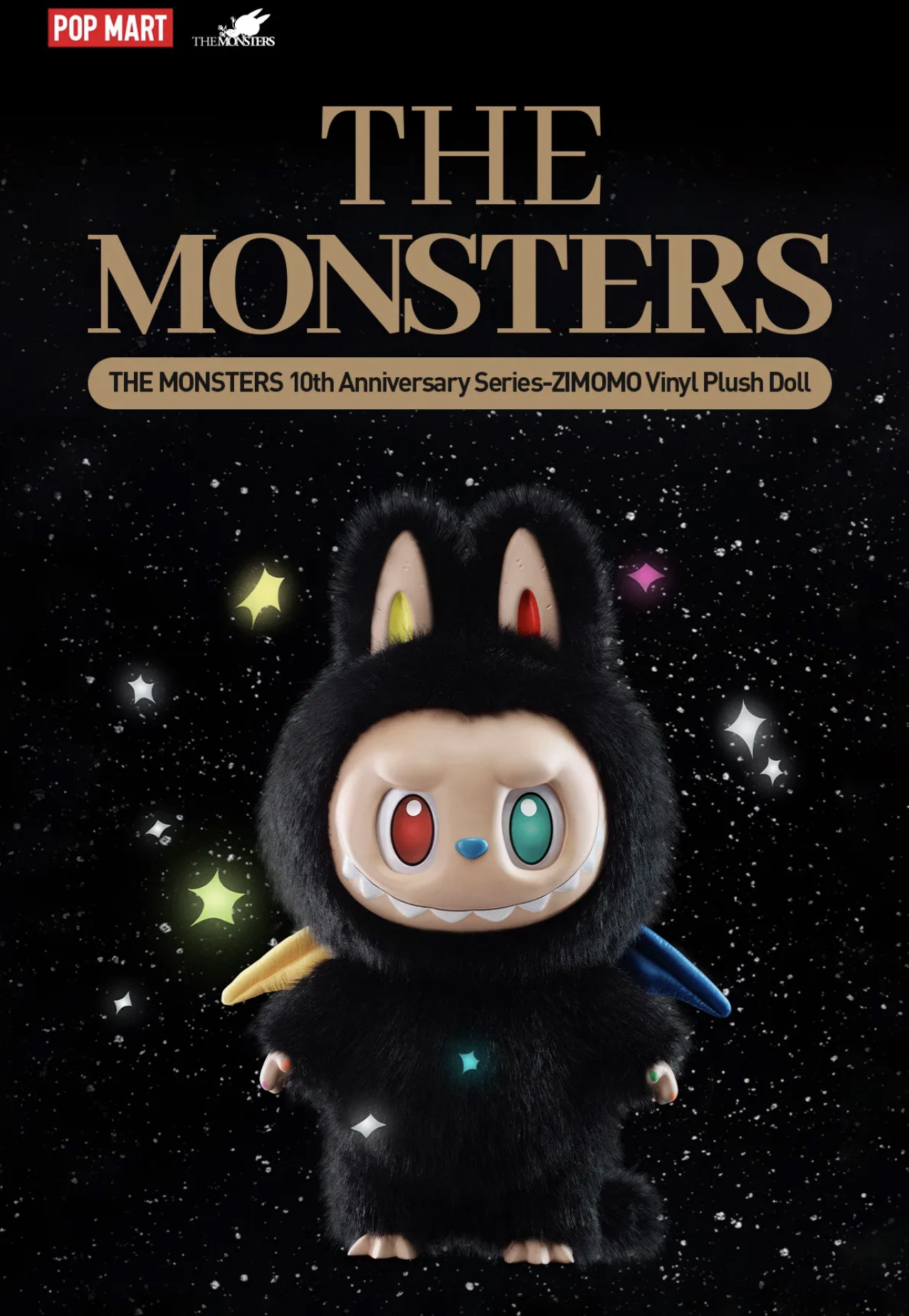 🎏預訂🎏THE MONSTERS 10th Anniversary Series-ZIMOMO Vinyl Plush Doll 58cm