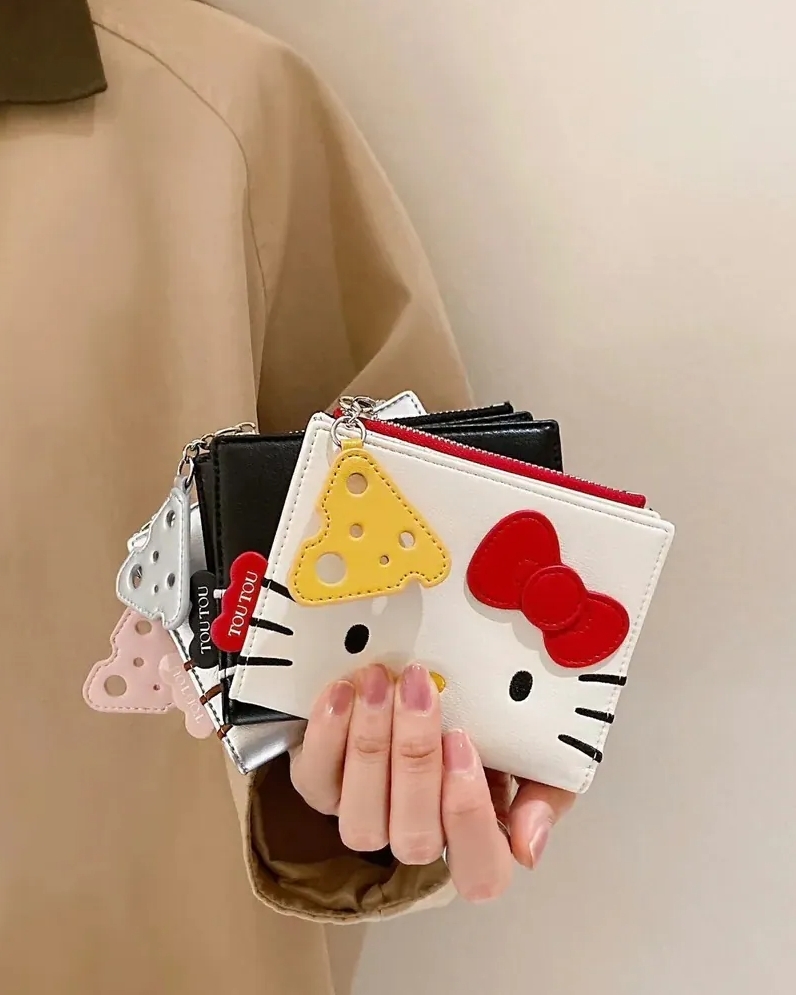 TOUTOU x hellokitty 聯名款 多功能卡夾/錢包 3色