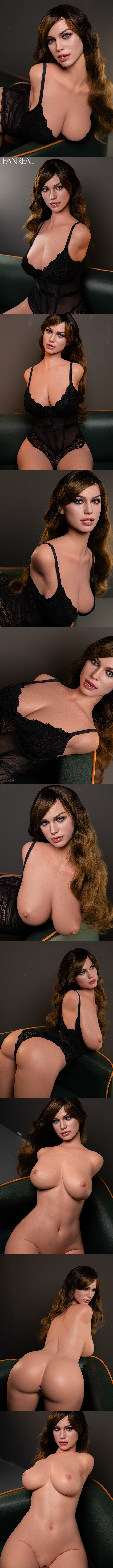 FANREAL T111cm皮紋半身 F胸 Della 深膚 擬真矽膠娃娃 凡瑞 silicone sex doll torso