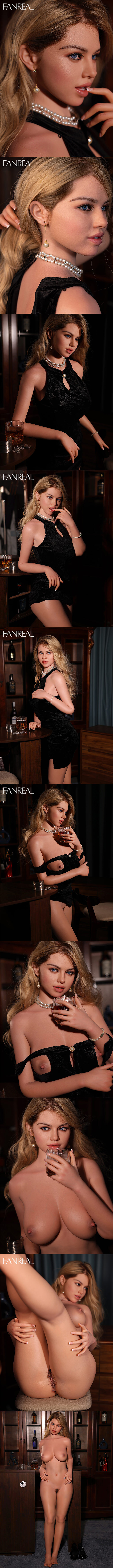 FANREAL 170cm G胸 Maria 深膚 頭身一體式 擬真矽膠娃娃 凡瑞 silicone sex doll Uniseries