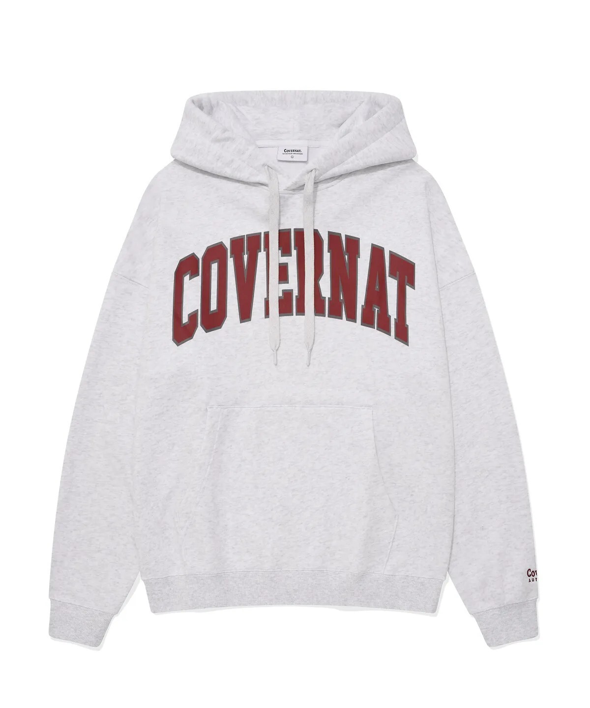 【OWN】Covernat 長袖 上衣 拱型大Logo 連帽 帽踢 休閒 秋冬 不分男女 黑色 白灰