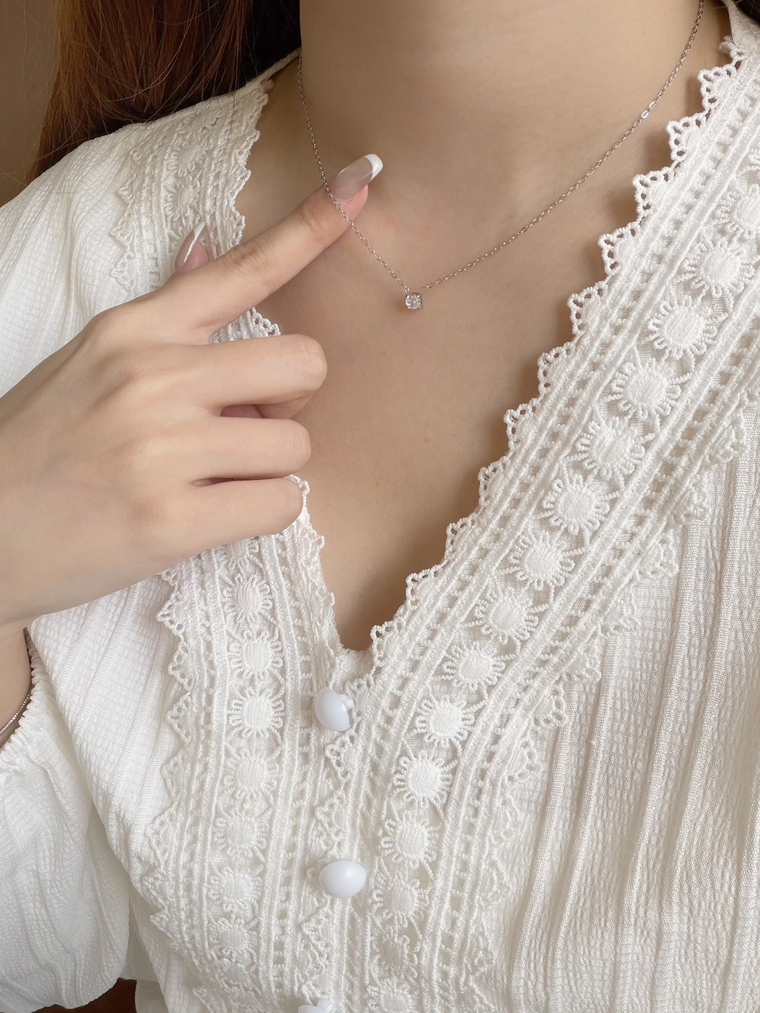 R203【鈦鋼】四爪單鑽鈦鋼項鍊