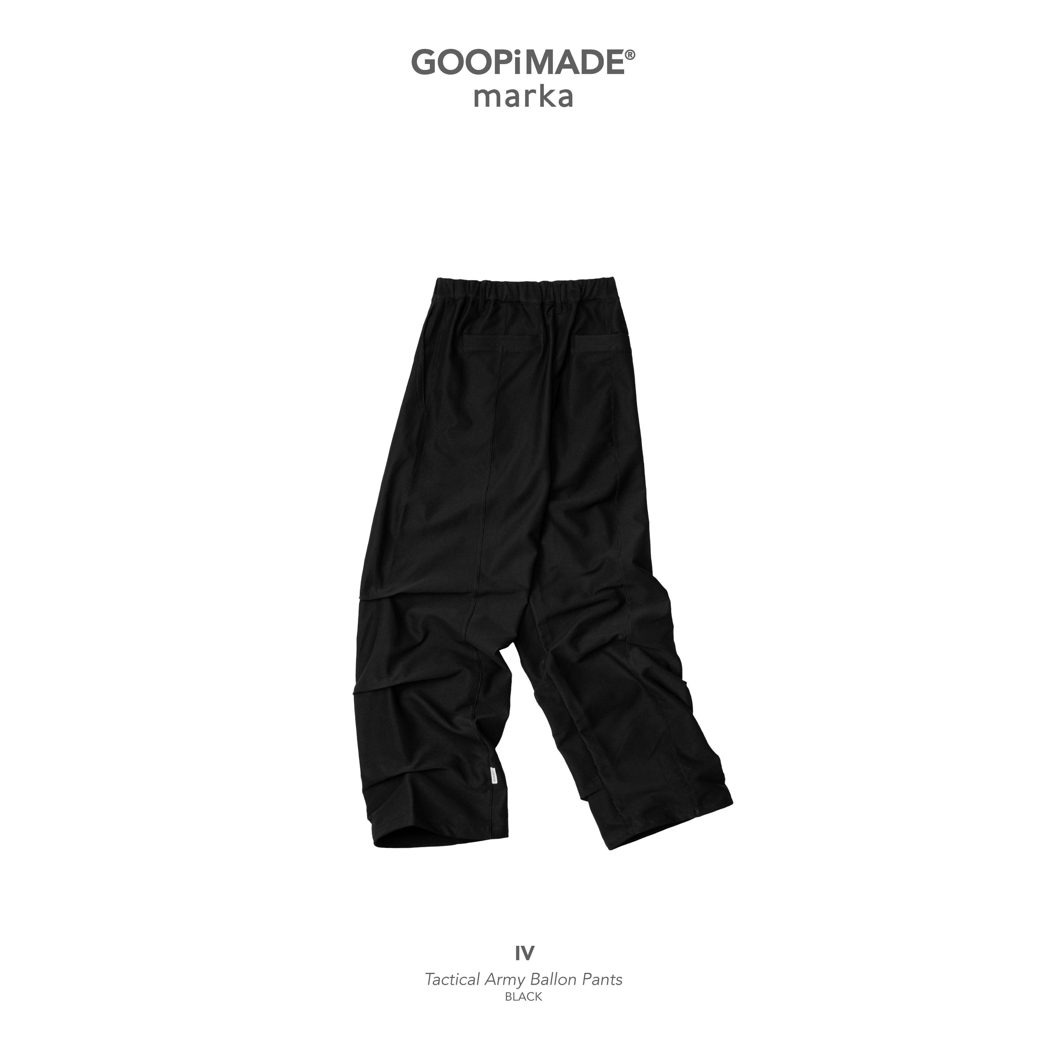 IV / Tactical Army Ballon Pants - Black