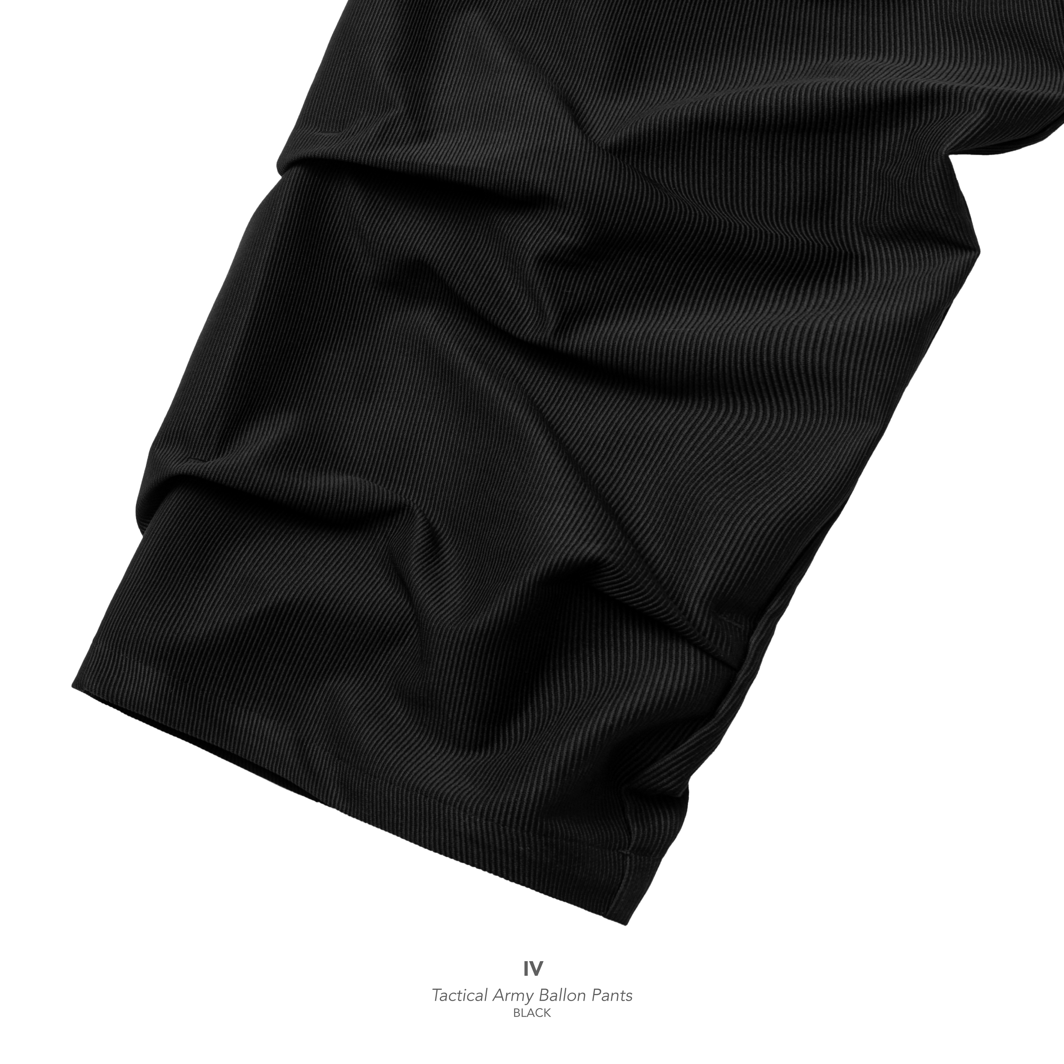 IV / Tactical Army Ballon Pants - Black