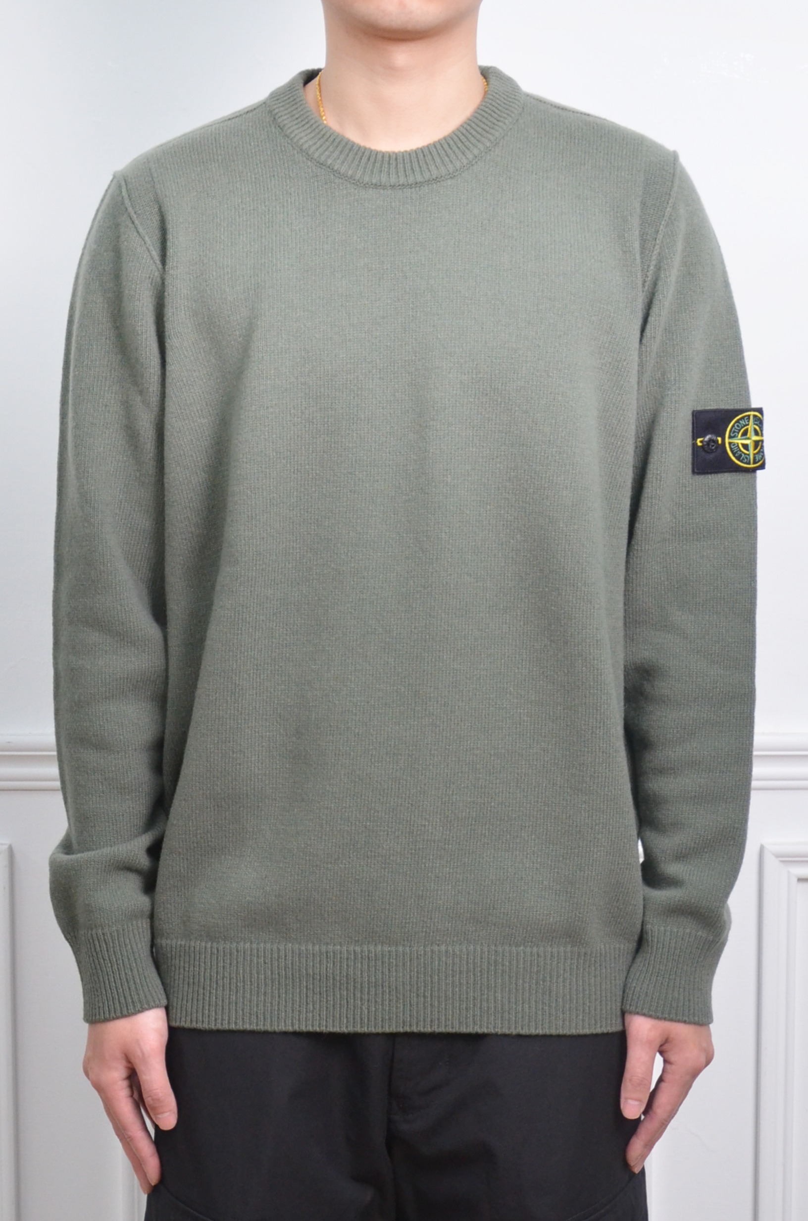 Stone Island 圓領針織毛衣-灰綠藍三色【K2S155100072S00A3】