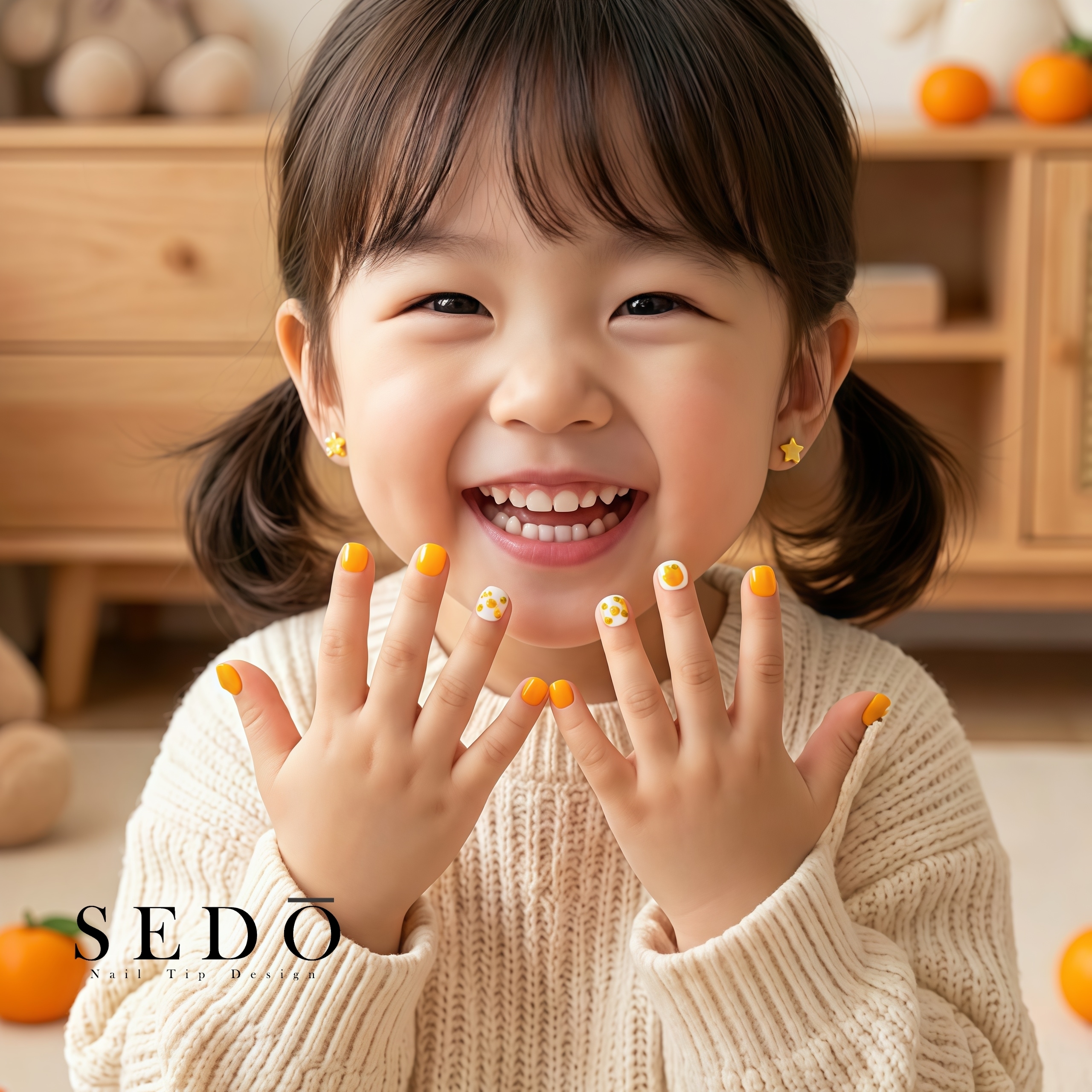 ■兒童甲■好運橘橘(附耳夾)