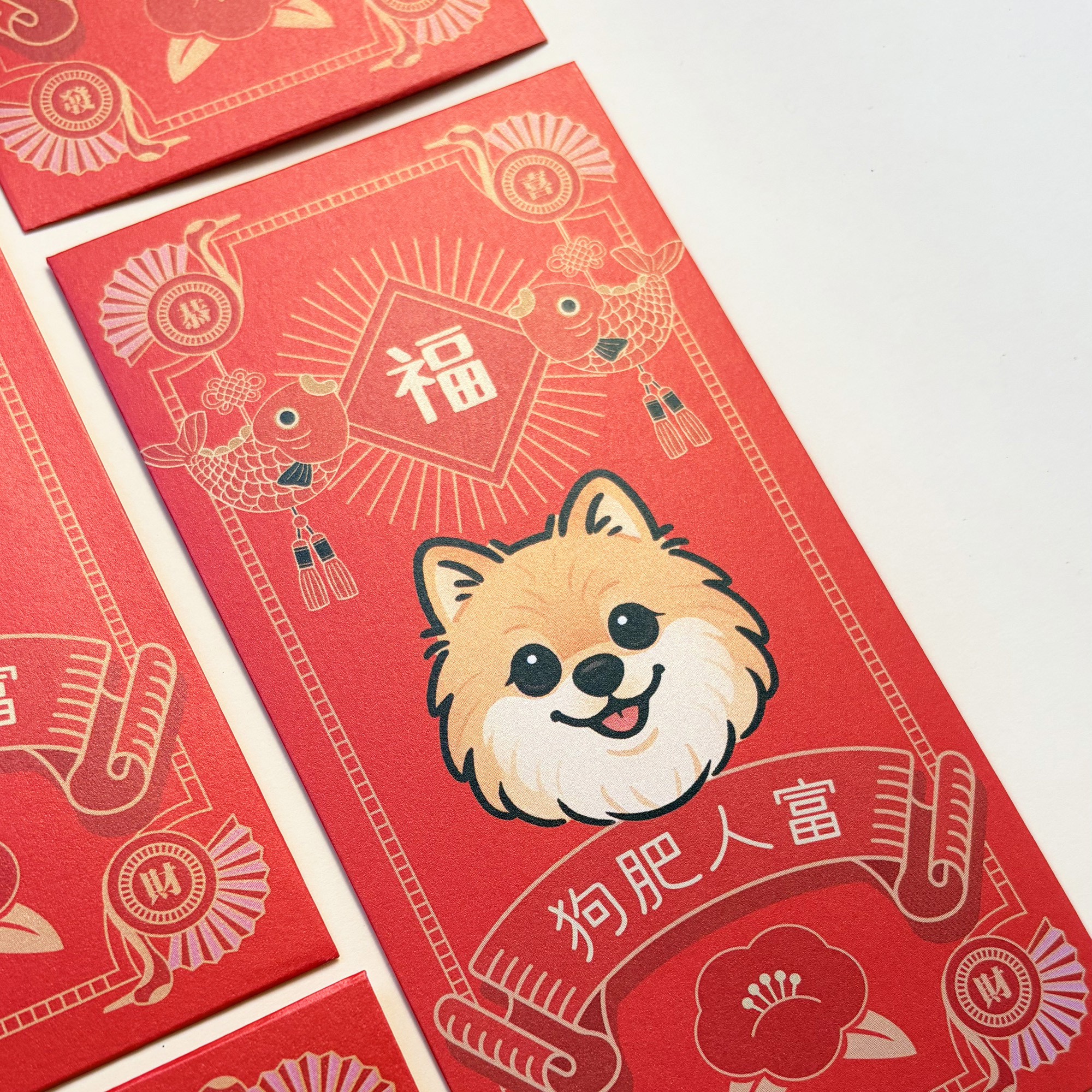 Lordpet.studio 汪喵人富利是封/多款貓狗造型/一包 10 入