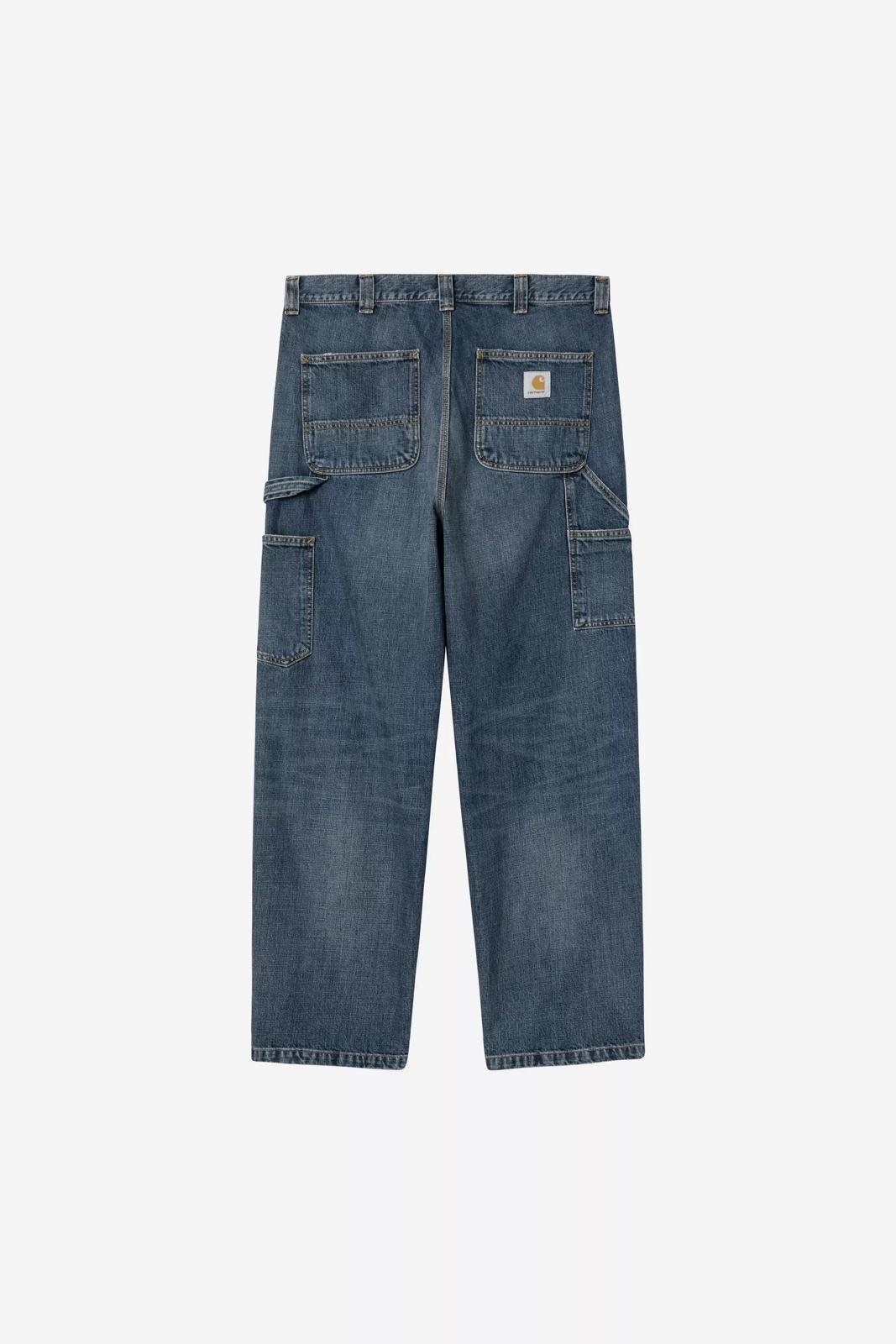 現貨|Carhartt WIP Double Knee Pants Blue (Dark Used Wash)