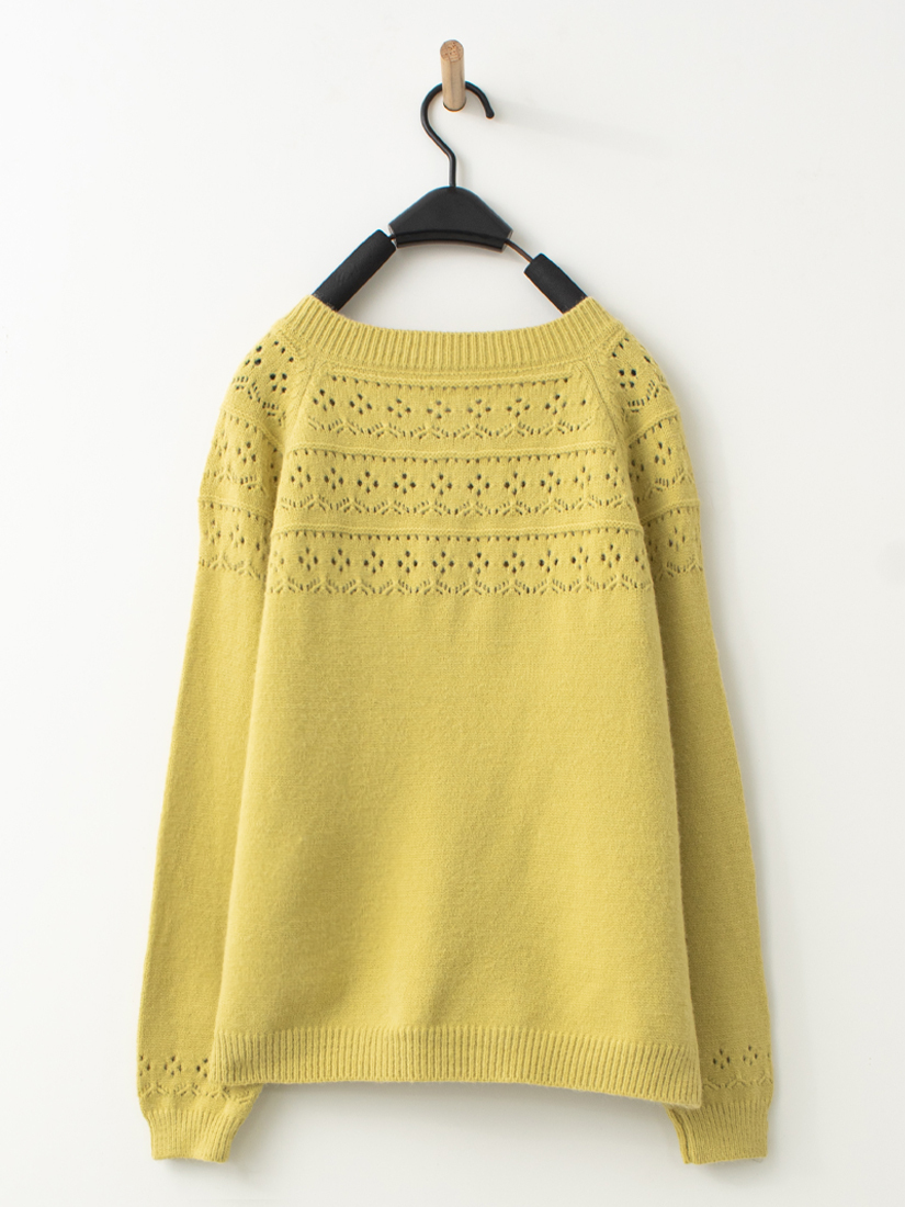 緹花圓領針織外套