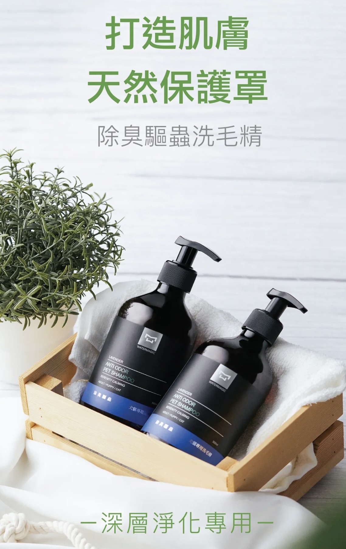 水魔素 深層淨化 除臭驅蟲洗毛精 500ml 薰衣草 台灣製造 | 寵物清潔 | 毛孩家庭必備