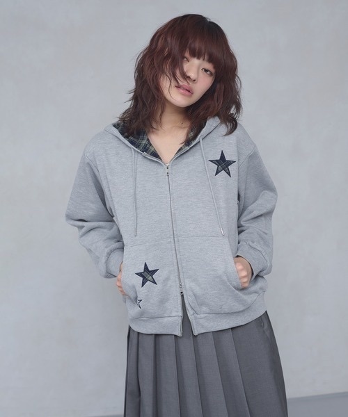 FCMM / CHECK STAR HOODIE