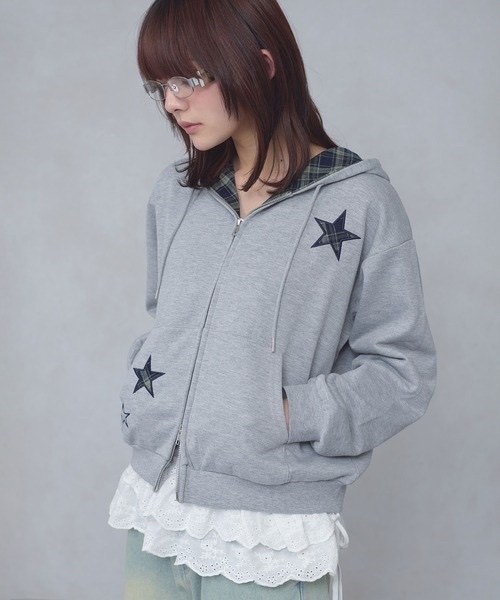 FCMM / CHECK STAR HOODIE