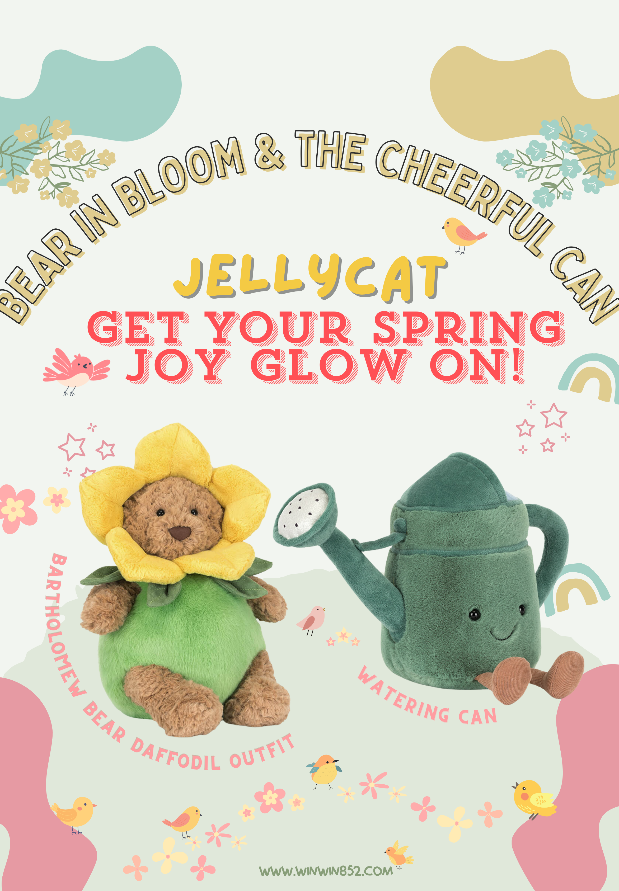 Jellycat Spring’s Cheerful Keepers Set