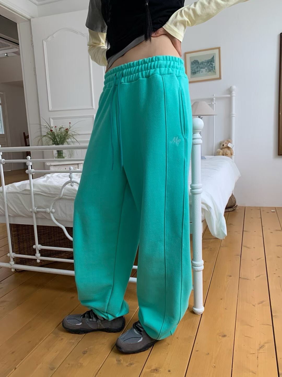 縮腳彩色運動褲