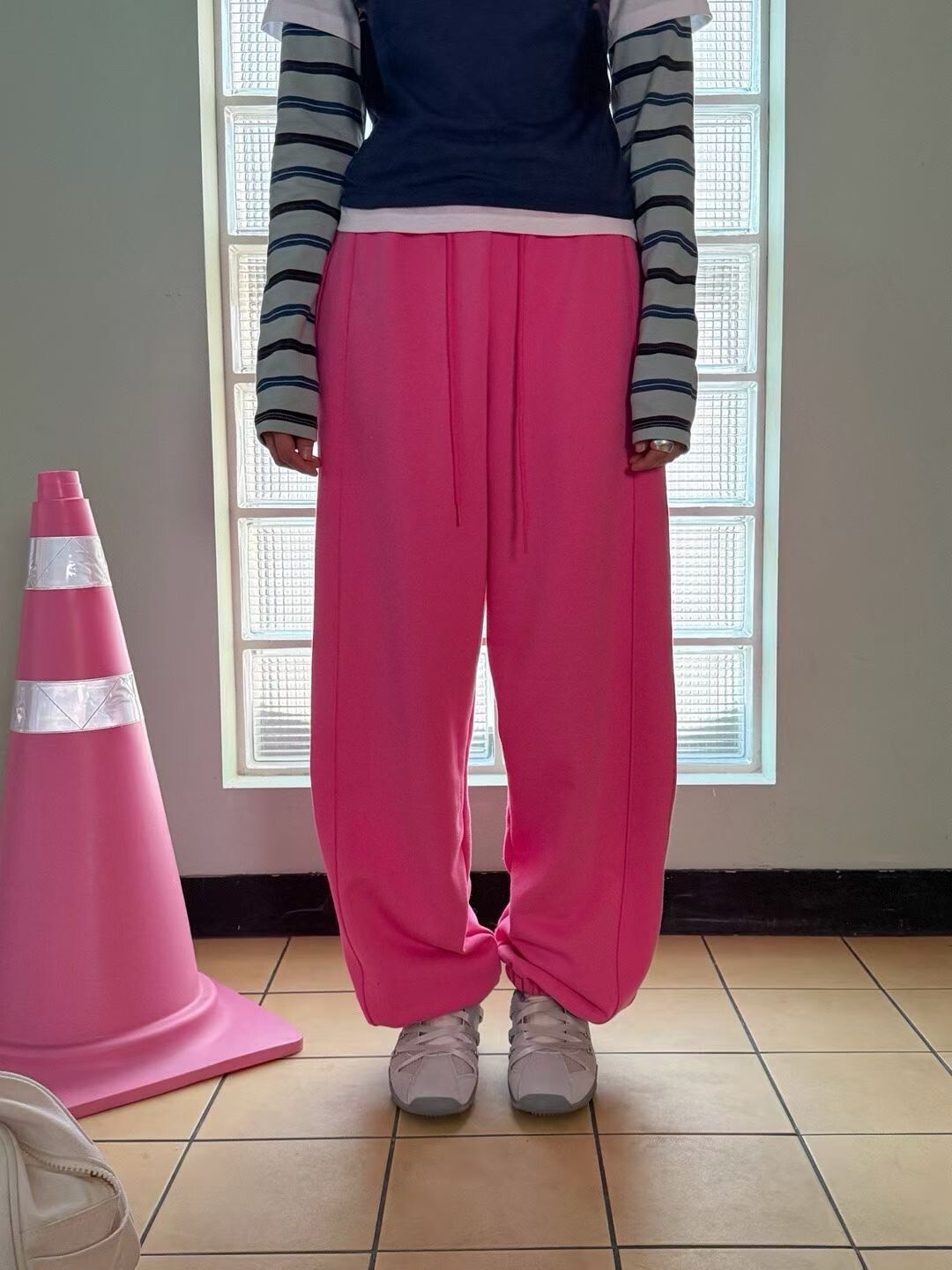 縮腳彩色運動褲