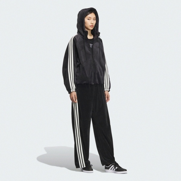 Adidas 愛迪達 S Vl Warm Jkt KB7606 女 連帽外套 保暖 運動外套 黑 白 亞版