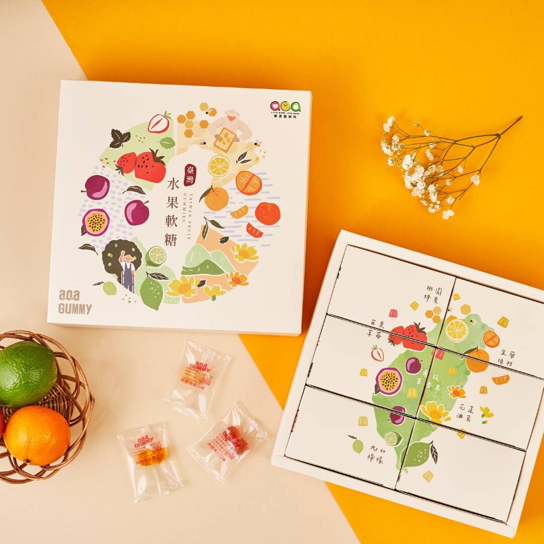 【80盒年節限量】a.o.a 臺灣地圖軟糖禮盒
