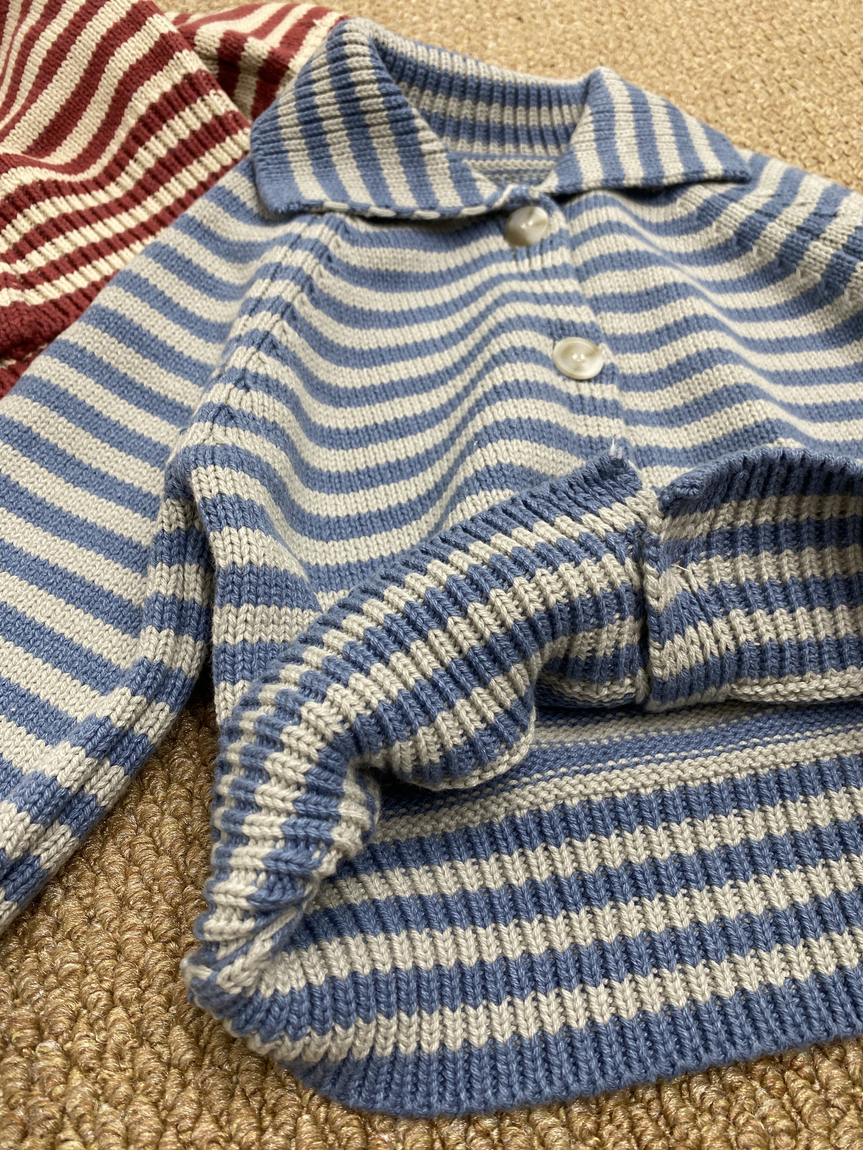 A04117條紋翻領上衣