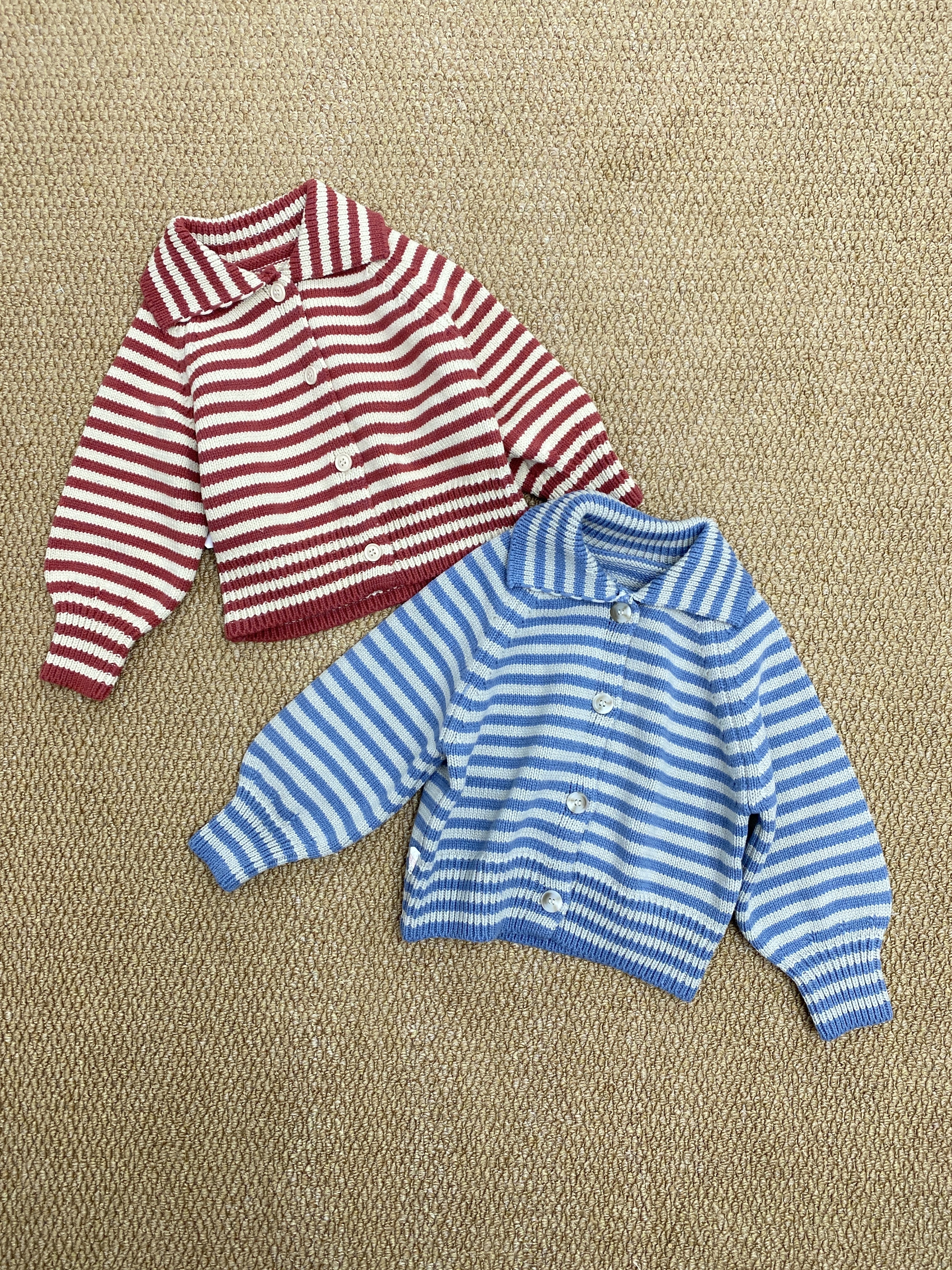 A04117條紋翻領上衣