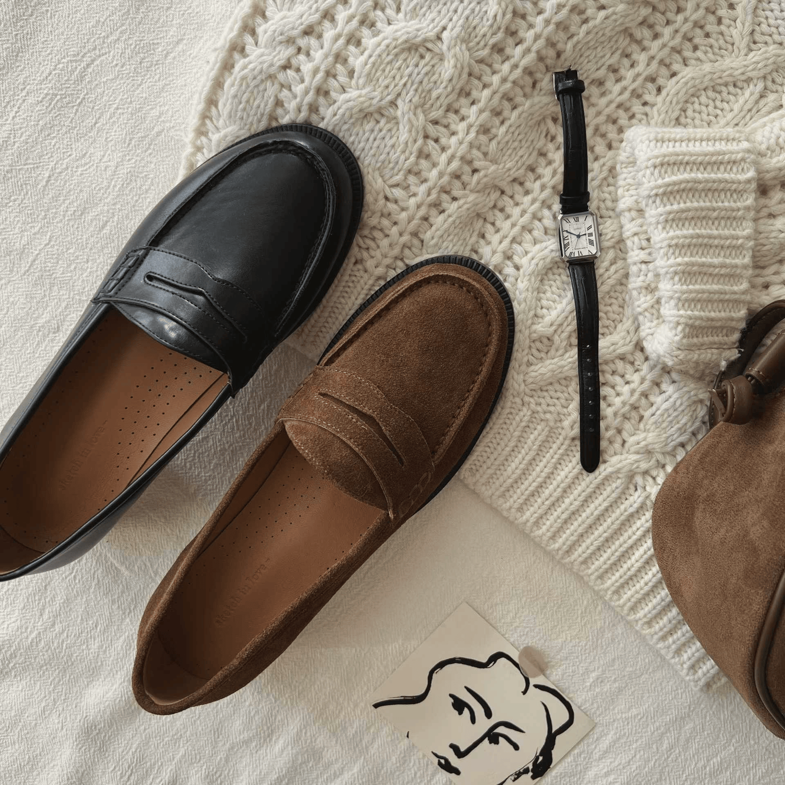 sketch in love｜✨熱銷5萬對✨ ISU Classic Penny Loafer 經典修腳樂福鞋 [2 colors]