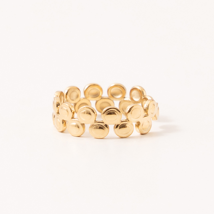 miramira純映｜雙層點點戒指A0085-金53861