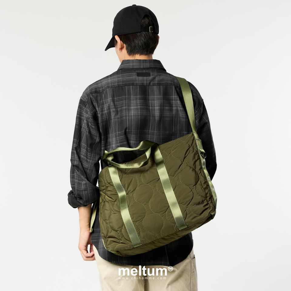 2WAY QUILTING TOTE 防潑水鋪棉托特包