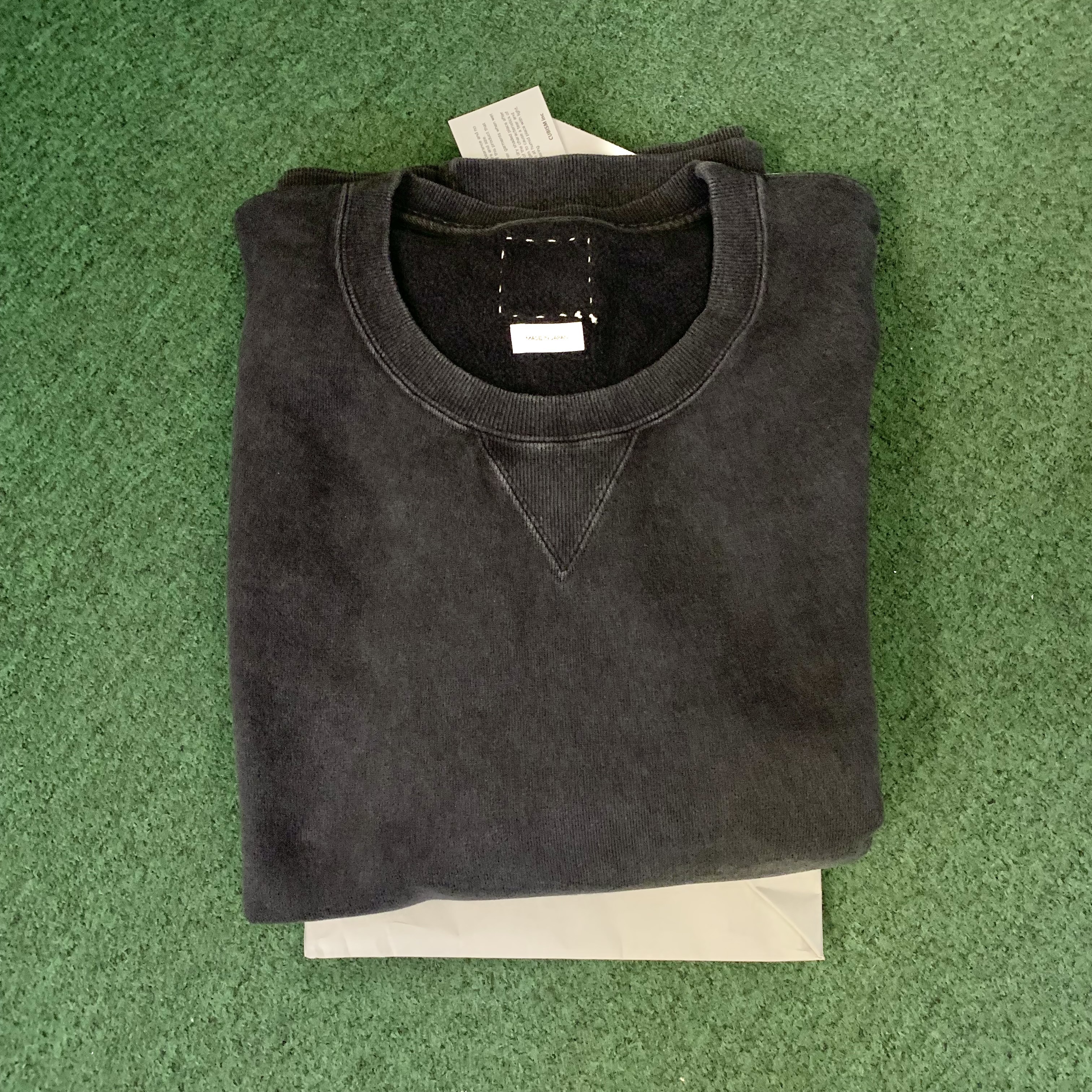 VISVIM 2026 S/S JUMBO SB SWEAT L/S DMGD - BLACK SIZE 3