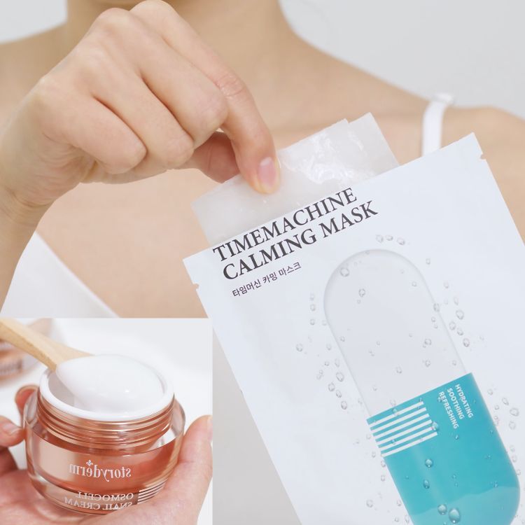 Storyderm時光機器舒緩面膜 + 蝸牛面霜組合