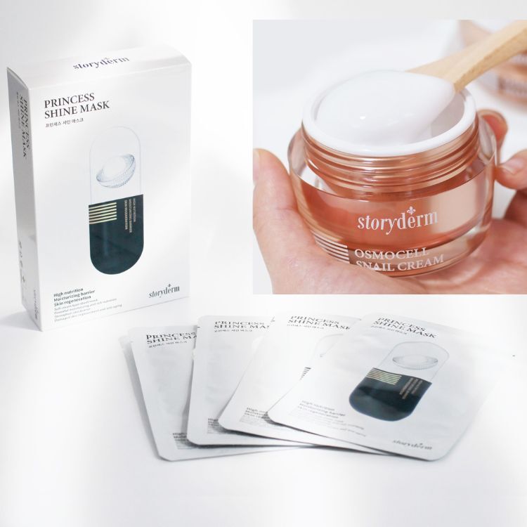 Storyderm 公主閃耀面膜 + 蝸牛面霜組合