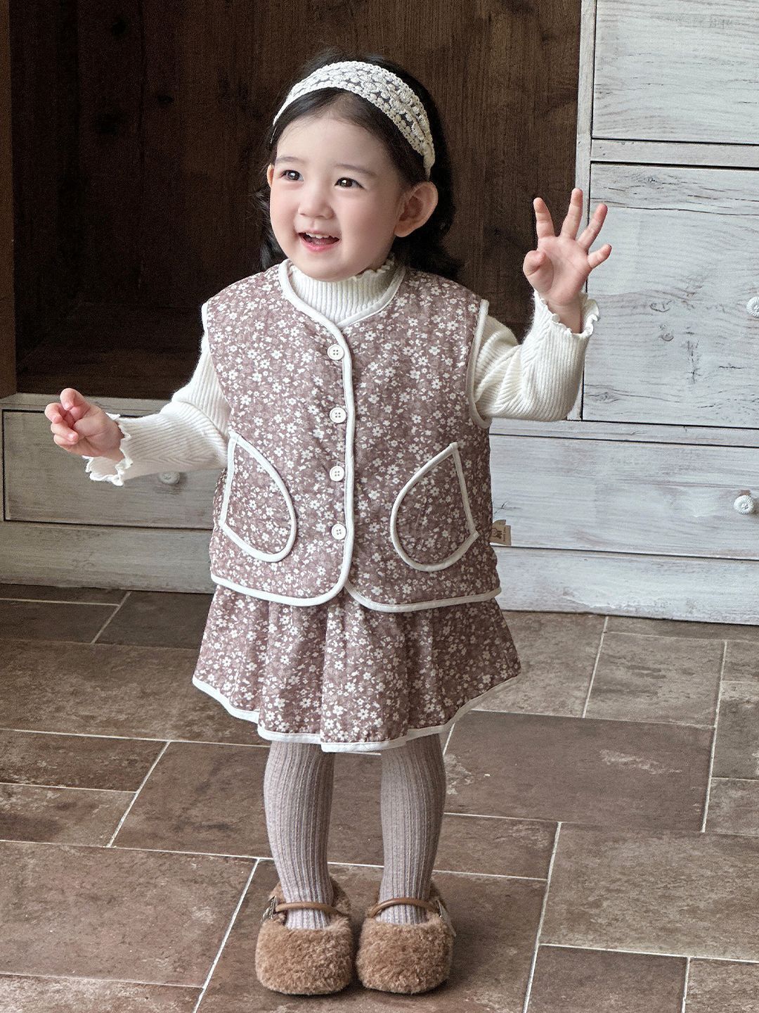 季末特價｜碎花背心裙子套裝(73-100)