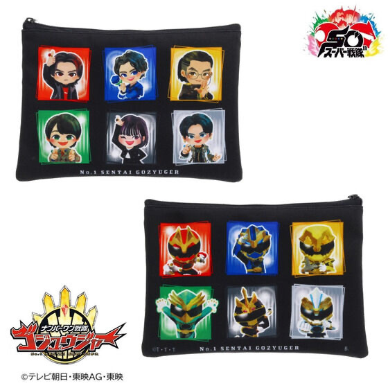 245421 Pbandai 預訂 2026/3月 ナンバーワン戦隊ゴジュウジャー　デフォルメポーチ〔NEW〕