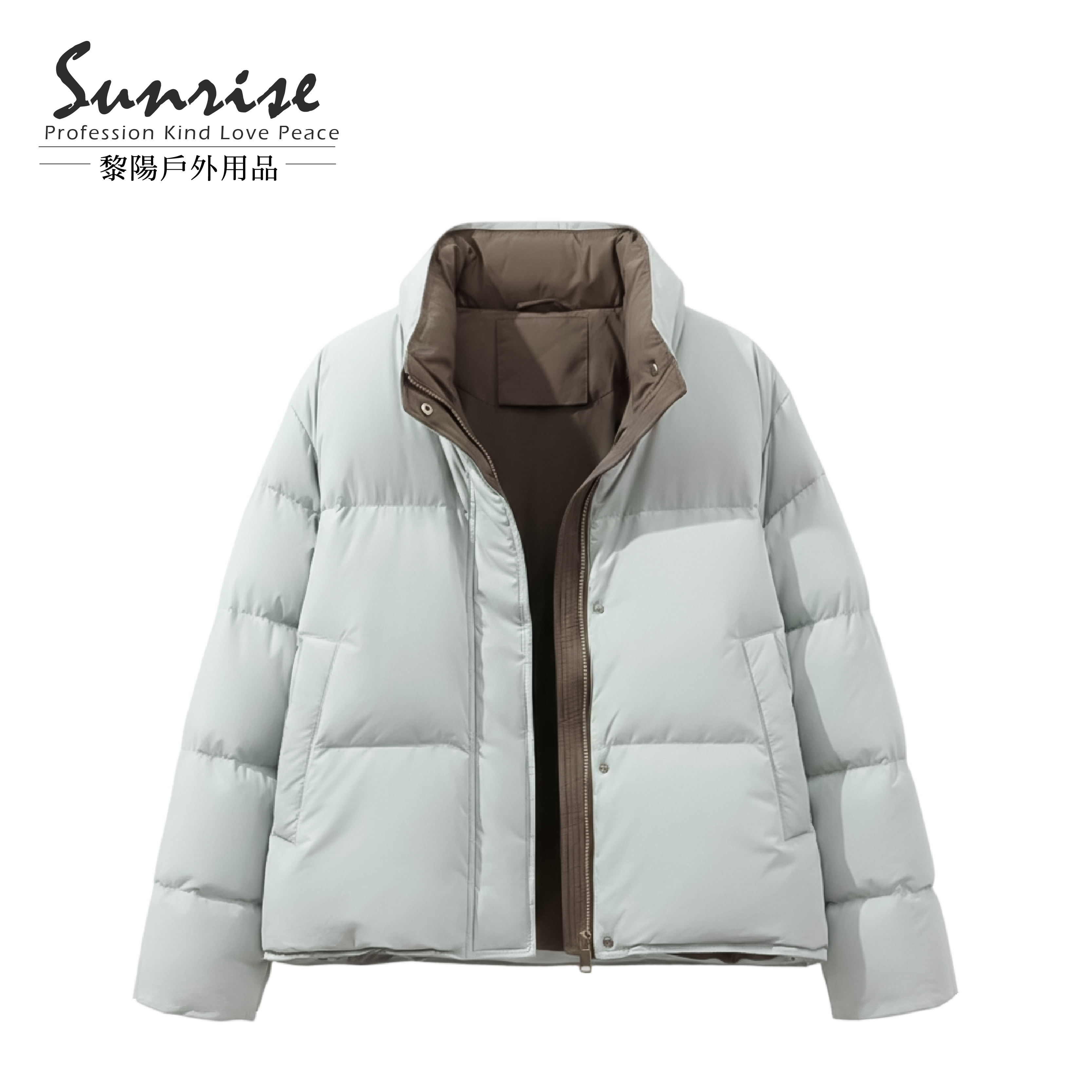 日常保暖短版羽絨外套 女款 (2色) 02AR6607B