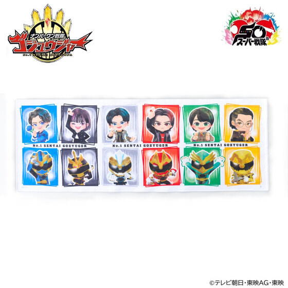245424 Pbandai 預訂 2026/3月 ナンバーワン戦隊ゴジュウジャー　デフォルメ　フェイスタオル〔NEW〕